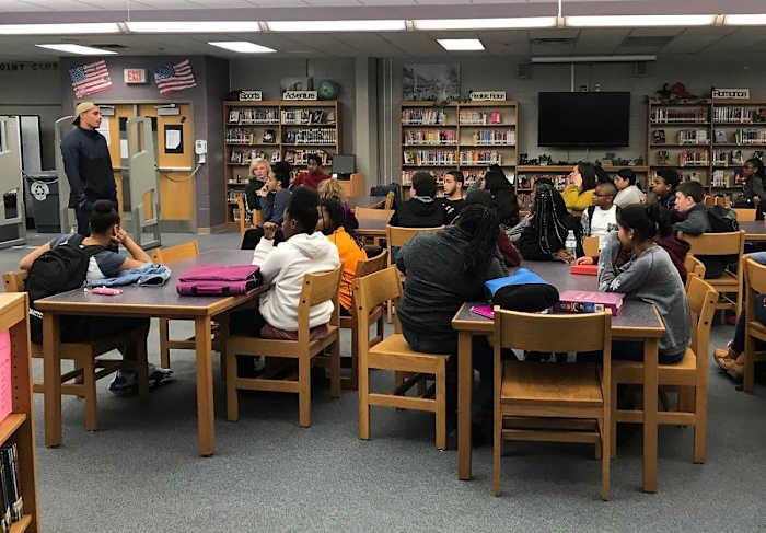 In classrooms as elsewhere on his tour, Stills is as much a listener as a talker.